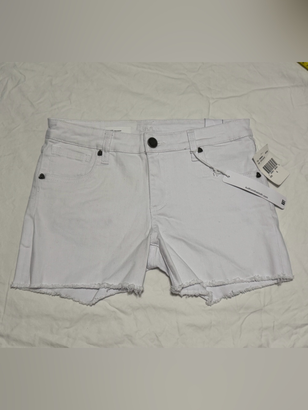Kut from the Kloth Gidget White Denim Shorts